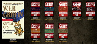 Brotherhood of War Complete Set MOSTLY Hardcover by W.E.B. Griffin - brotherhood-of-war-complete-set-mostly-hardcover-by-w-e-b-griffin