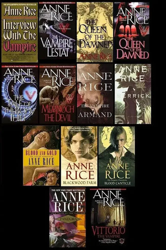 COMPLETE Series Lot of 15 Vampire Chronicles Books by Anne Rice - complete-series-lot-of-15-vampire-chronicles-books-by-anne-rice