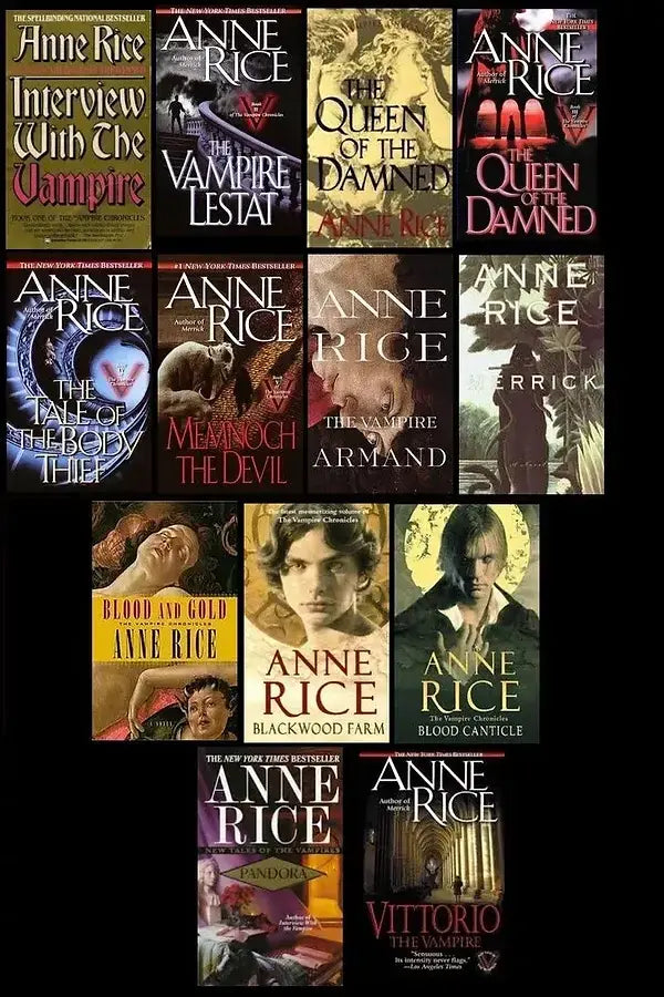 COMPLETE Series Lot of 15 Vampire Chronicles Books by Anne Rice - complete-series-lot-of-15-vampire-chronicles-books-by-anne-rice