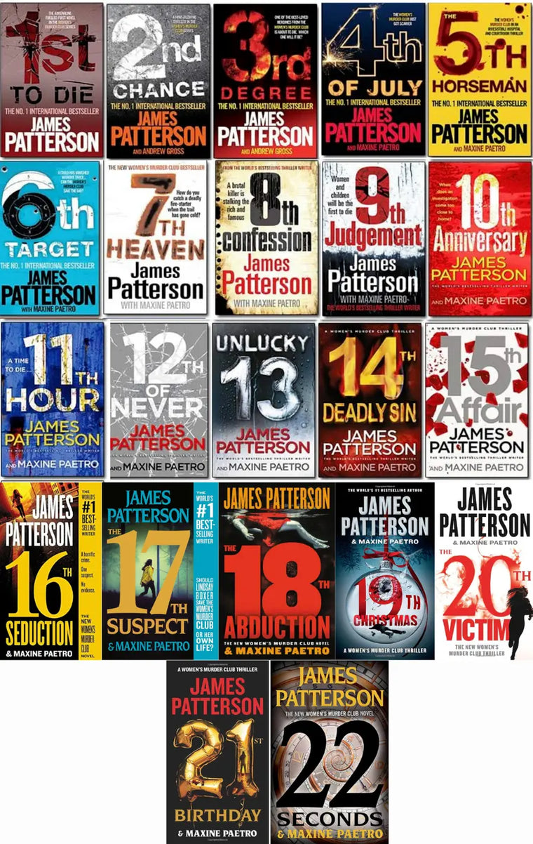 Complete Series Lot of Women's Murder Club 1 to 25 by James Patterson - complete-series-lot-of-women-s-murder-club-1-to-25-by-james-patterson