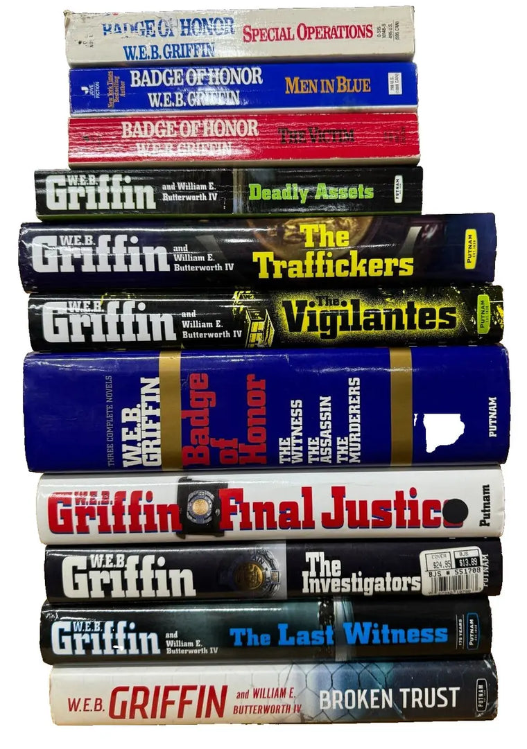 Complete Series Set of BADGE OF HONOR 13 Books by W.E.B. Griffin. - complete-series-set-of-badge-of-honor-13-books-by-w-e-b-griffin - complete-series-set-of-badge-of-honor-13-books-by-w-e-b-griffin-2