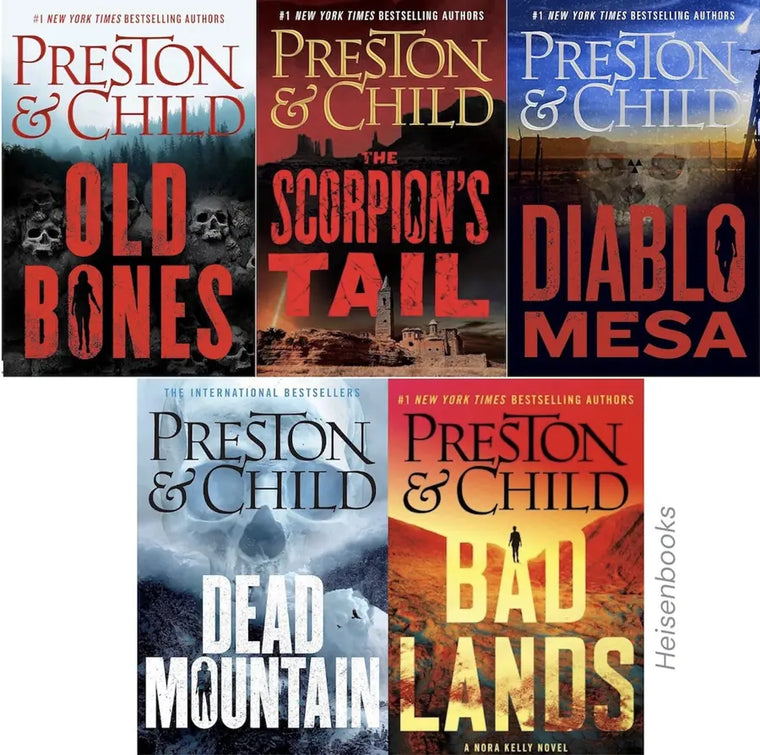 Complete Series Set PRESTON & CHILD BOOKS NORA KELLY SERIES LOT 5 BOOKS HC / SC - complete-series-set-preston-and-child-books-nora-kelly-series-lot-5-books-hc-sc