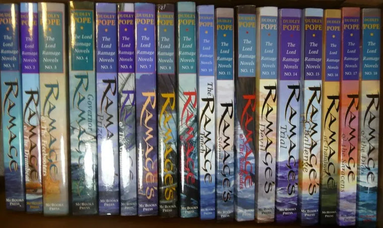 Complete Series Set Volumes 1-18 The Lord Ramage Novels Dudley Pope Lot - complete-series-set-volumes-1-18-the-lord-ramage-novels-dudley-pope-lot