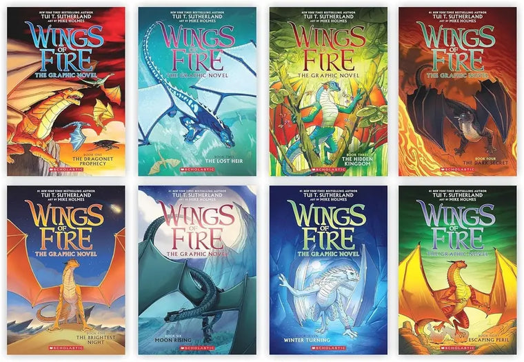 Complete Series Set Wings of Fire Graphic Novels 8 Books Collection Lot 1-8 - complete-series-set-wings-of-fire-graphic-novels-8-books-collection-lot-1-8