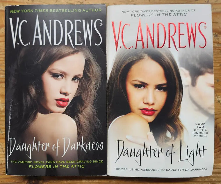 COMPLETE SET (2) VC ANDREWS Gothic Book KINDRED Series DAUGHTER OF LIGHT Vampire - complete-set-2-vc-andrews-gothic-book-kindred-series-daughter-of-light-vampire