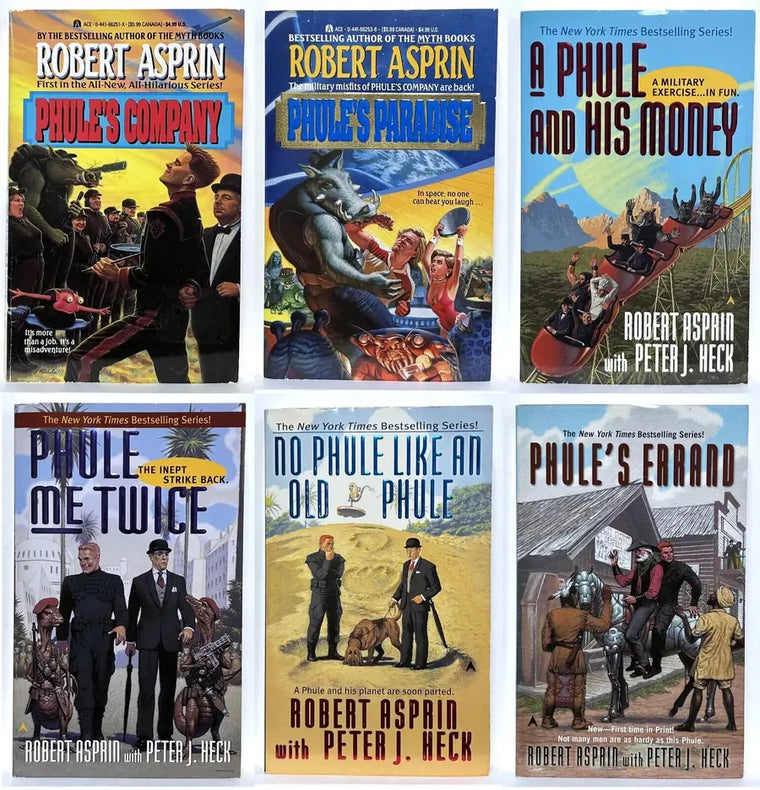 Complete Set Lot of 6 Phule's Company books Robert Asprin Peter Heck Aspirin - complete-set-lot-of-6-phule-s-company-books-robert-asprin-peter-heck-aspirin