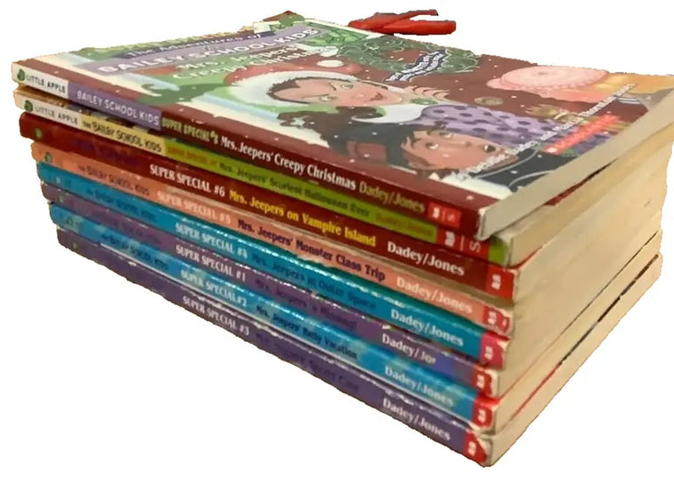 Complete Set Lot of 8 Bailey School Kids Super Specials  Mrs. Jeepers Dadey - complete-set-lot-of-8-bailey-school-kids-super-specials-mrs-jeepers-dadey - complete-set-lot-of-8-bailey-school-kids-super-specials-mrs-jeepers-dadey-2
