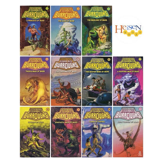 Complete Set of Barsoom books by Edgar Rice Burroughs — Mars #1-11 Series Lot - complete-set-of-barsoom-books-by-edgar-rice-burroughs-mars-1-11