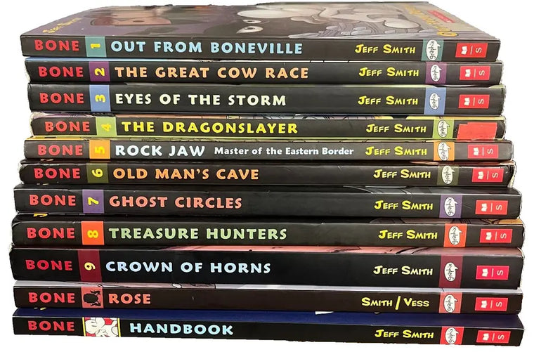 Complete Set Series Lot of 1-10 BONE, Tall Tales + Handbook - Jeff Smith - complete-set-series-lot-of-1-10-bone-tall-tales-handbook-jeff-smith - complete-set-series-lot-of-1-10-bone-tall-tales-handbook-jeff-smith-2