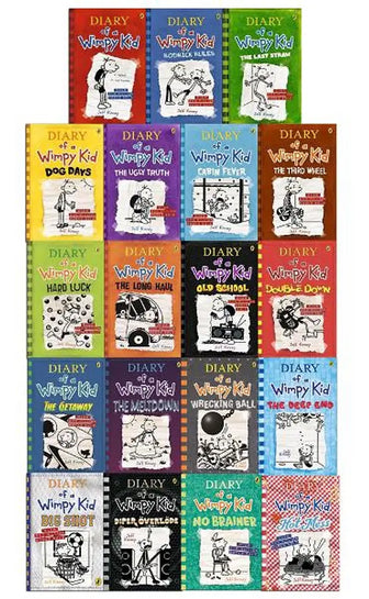 Complete Set Series - Lot of 19 Diary of a Wimpy Kid Books by Jeff Kinney YA - complete-set-series-lot-of-16-diary-of-a-wimpy-kid-books-by-jeff-kinney-ya