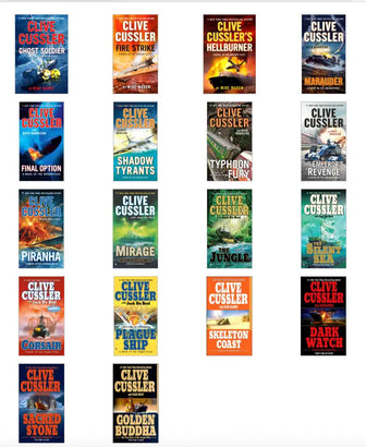 Complete Set Series - Lot of 18 Oregon Files books by Clive Cussler Craig Dirgo - complete-set-series-lot-of-18-oregon-files-books-by-clive-cussler-craig-dirgo