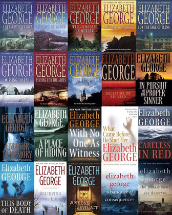 Complete Set Series Lot of 21 Inspector Lynley Books by Elizabeth George - complete-set-series-lot-of-21-inspector-lynley-books-by-elizabeth-george