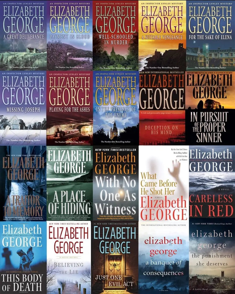 Complete Set Series Lot of 21 Inspector Lynley Books by Elizabeth George - complete-set-series-lot-of-21-inspector-lynley-books-by-elizabeth-george