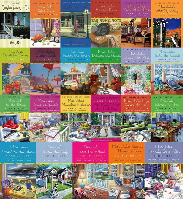 Complete Set Series - Lot of 21 Miss Julia Southern Mystery books by Ann B. Ross - complete-set-series-lot-of-21-miss-julia-southern-mystery-books-by-ann-b-ross