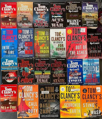 Complete Set Series Lot of 22 Tom Clancy's Op-Center books Jeff Rovin Pieczenik - complete-set-series-lot-of-22-tom-clancy-s-op-center-books-jeff-rovin-pieczenik