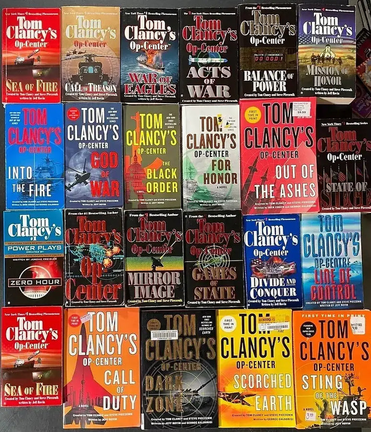 Complete Set Series Lot of 22 Tom Clancy's Op-Center books Jeff Rovin Pieczenik - complete-set-series-lot-of-22-tom-clancy-s-op-center-books-jeff-rovin-pieczenik