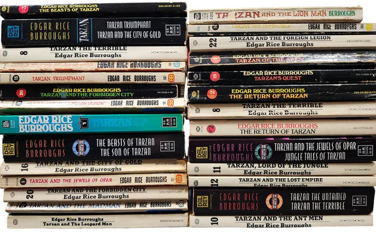 Complete Set Series - Lot of 24 Tarzan books by Edgar Rice Burroughs Jungle Lord - complete-set-series-lot-of-24-tarzan-books-by-edgar-rice-burroughs-jungle-lord - complete-set-series-lot-of-24-tarzan-books-by-edgar-rice-burroughs-jungle-lord-2