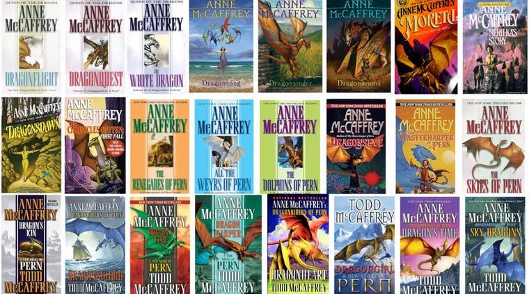Complete Set Series - Lot of 25 Dragonriders Pern books by Todd & Anne McCaffrey - complete-set-series-lot-of-25-dragonriders-pern-books-by-todd-anne-mccaffrey