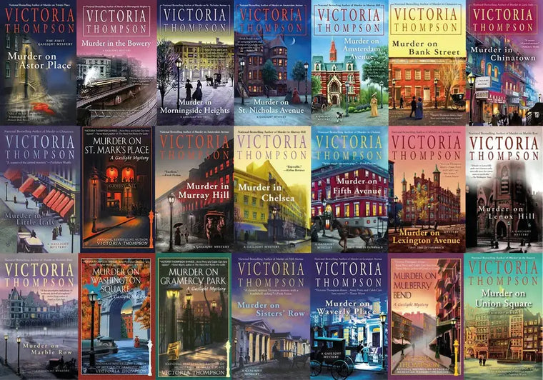Complete Set Series Lot of 25 Gaslight Mystery books by Victoria Thompson Murder - complete-set-series-lot-of-25-gaslight-mystery-books-by-victoria-thompson-murder