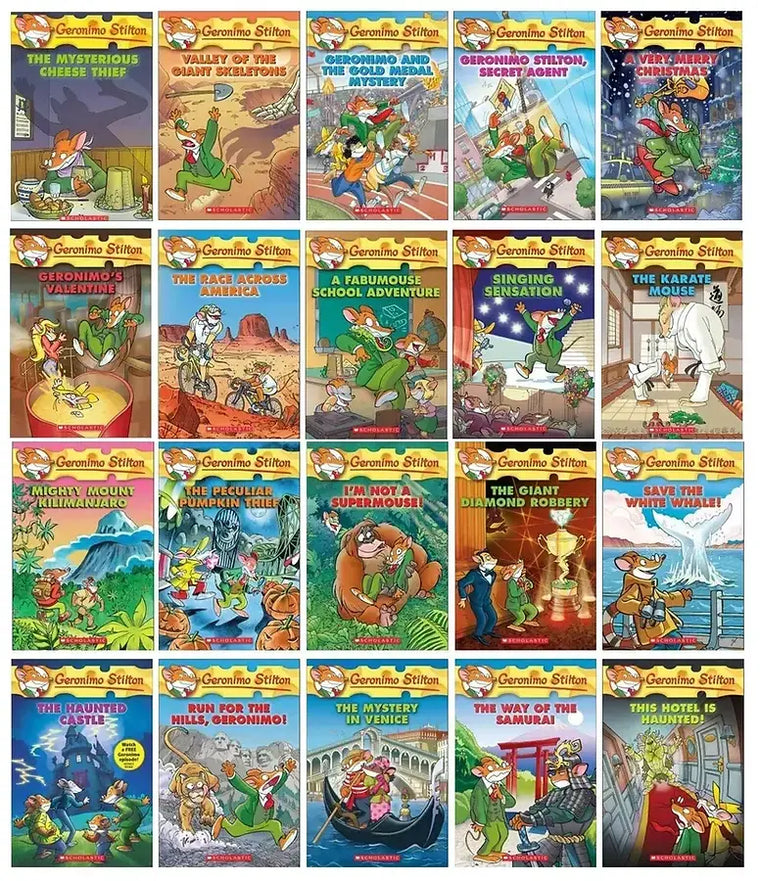 Complete Set Series - Lot of 25 Geronimo Stilton Chapter Books (YA) Thea - complete-set-series-lot-of-25-geronimo-stilton-chapter-books-ya-thea