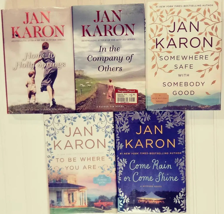 Complete Set Series Lot of 5 Father Tim Mitford Series books Jan Karon Fiction - complete-set-series-lot-of-5-father-tim-mitford-series-books-jan-karon-fiction