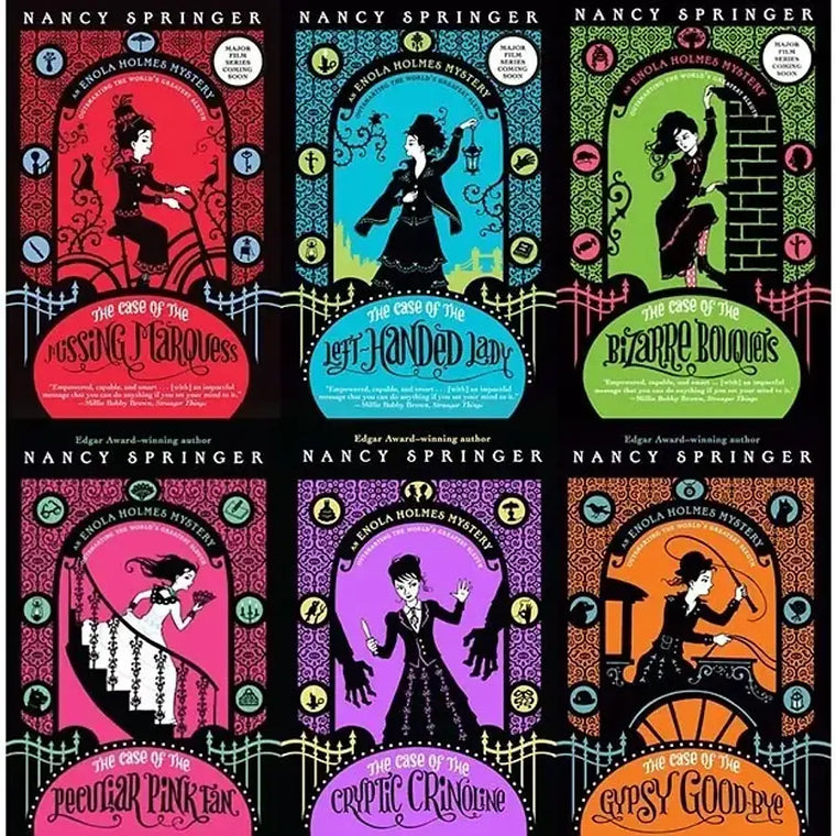 Complete Set Series - Lot of 6 Enola Holmes Mystery books by Nancy Springer - complete-set-series-lot-of-6-enola-holmes-mystery-books-by-nancy-springer