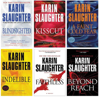Complete Set Series Lot of 6 Grant County books by Karin Slaughter Blindsighted - complete-set-series-lot-of-6-grant-county-books-by-karin-slaughter-blindsighted
