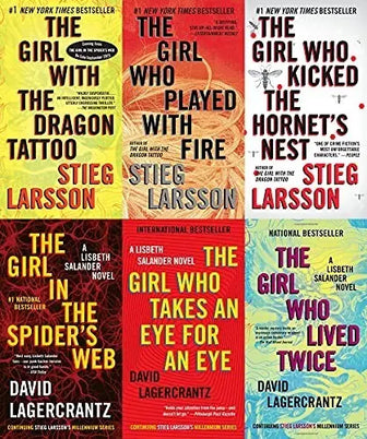 Complete Set Series Lot of 6 The Girl with the Dragon Tattoo Millennium Series - complete-set-series-lot-of-6-the-girl-with-the-dragon-tattoo-millennium-series