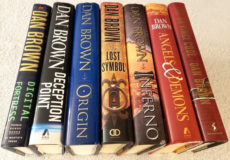 Complete Set Series - Lot of 7 HARDCOVER Robert Langdon Books by Dan Brown - complete-set-series-lot-of-7-hardcover-robert-langdon-books-by-dan-brown - complete-set-series-lot-of-7-hardcover-robert-langdon-books-by-dan-brown-2