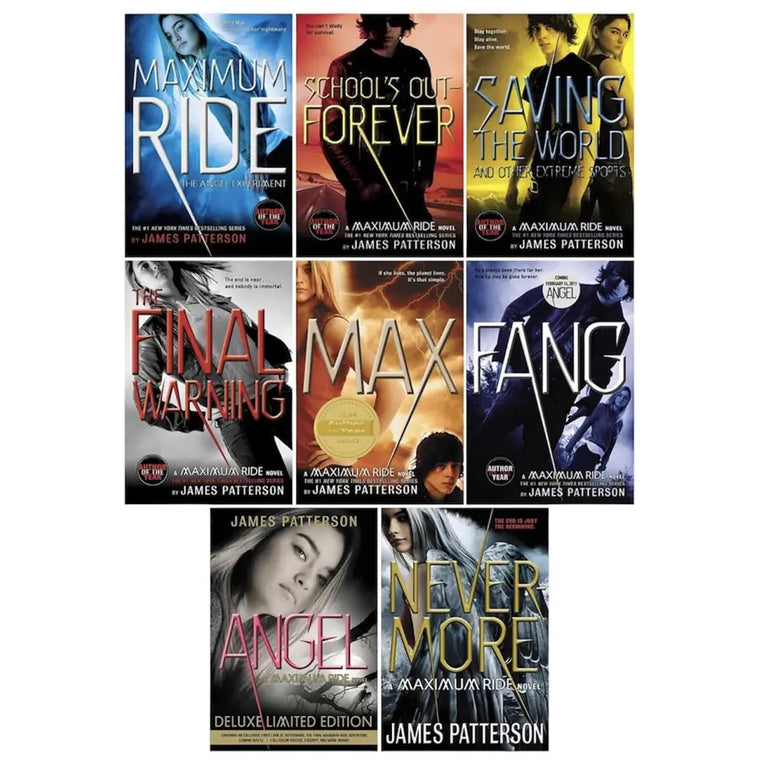 Complete Set Series - Maximum Ride (8) Collection by James Patterson Lot - complete-set-series-maximum-ride-8-collection-by-james-patterson-lot
