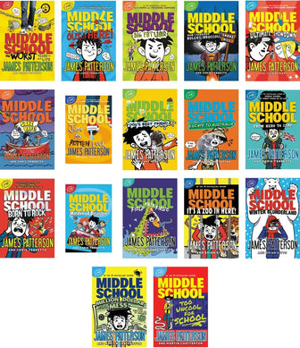 Complete Set Series Middle School by James Patterson 17-book set - complete-set-series-middle-school-by-james-patterson-17-book-set