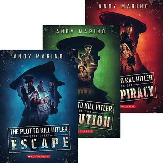 Complete Set Series The Plot to Kill Hitler book trilogy scholastic Andy Marino - complete-set-series-the-plot-to-kill-hitler-book-trilogy-scholastic-andy-marino
