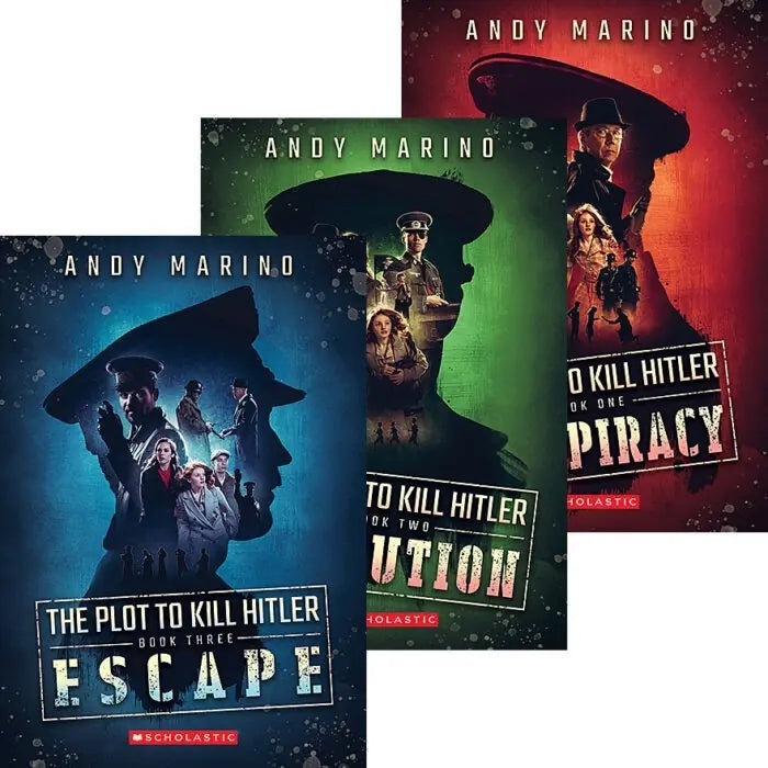 Complete Set Series The Plot to Kill Hitler book trilogy scholastic Andy Marino - complete-set-series-the-plot-to-kill-hitler-book-trilogy-scholastic-andy-marino
