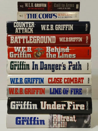Complete The Corps Series 10 Books W.E.B. Griffin Military War Set Mixed HC PB - complete-the-corps-series-10-books-w-e-b-griffin-military-war-set-mixed-hc-pb - complete-the-corps-series-10-books-w-e-b-griffin-military-war-set-mixed-hc-pb-2