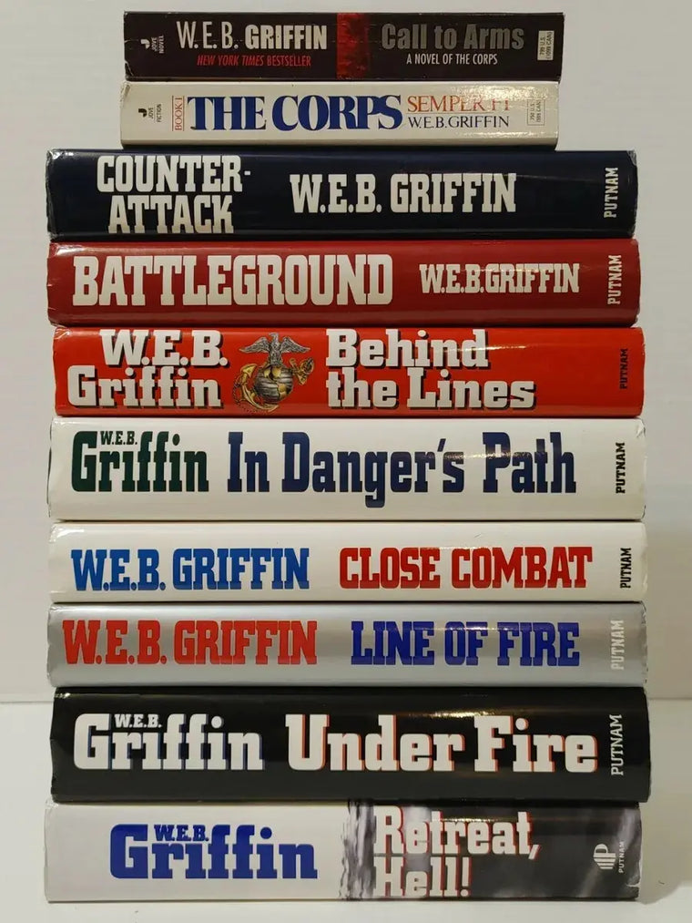 Complete The Corps Series 10 Books W.E.B. Griffin Military War Set Mixed HC PB - complete-the-corps-series-10-books-w-e-b-griffin-military-war-set-mixed-hc-pb - complete-the-corps-series-10-books-w-e-b-griffin-military-war-set-mixed-hc-pb-2