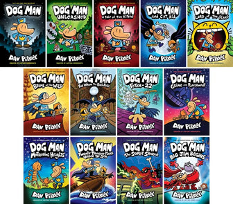 Dog Man 13 Book Complete Set by Dav Pilkey - dog-man-13-book-complete-set-by-dav-pilkey