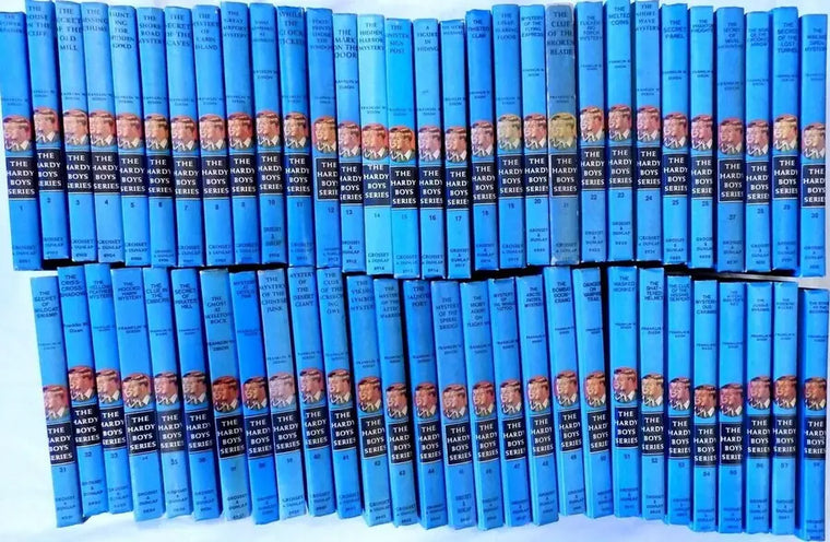 Hardy Boys Mysteries Matte Hardcover - Complete Set Series Lot (58) - hardy-boys-mysteries-matte-hardcover-complete-set-series-lot-58