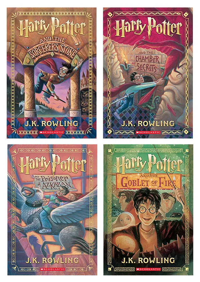 Harry Potter Books 1-4 Set by J.K. Rowling - harry-potter-books-1-4-set
