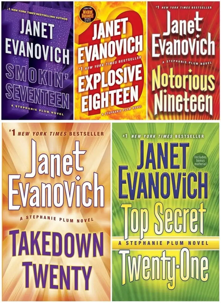 Janet Evanovich Stephanie Plum Series 5 Books Set (Book #17 - #21) - janet-evanovich-stephanie-plum-series-5-books-set-book-17-21