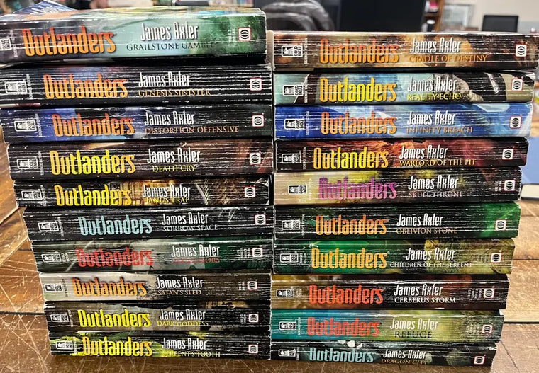 Lot of 20 Outlanders by James Axler Incomplete Book series (MMPB) - lot-of-20-outlanders-by-james-axler-incomplete-book-series-mmpb