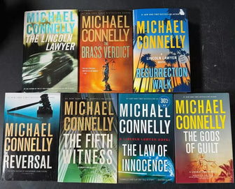 Lot of 7 Michael Connelly Novels - Complete Lincoln Lawyer set Hard mix or Soft - lot-of-7-michael-connelly-novels-complete-lincoln-lawyer-set-hard-mix-or-soft