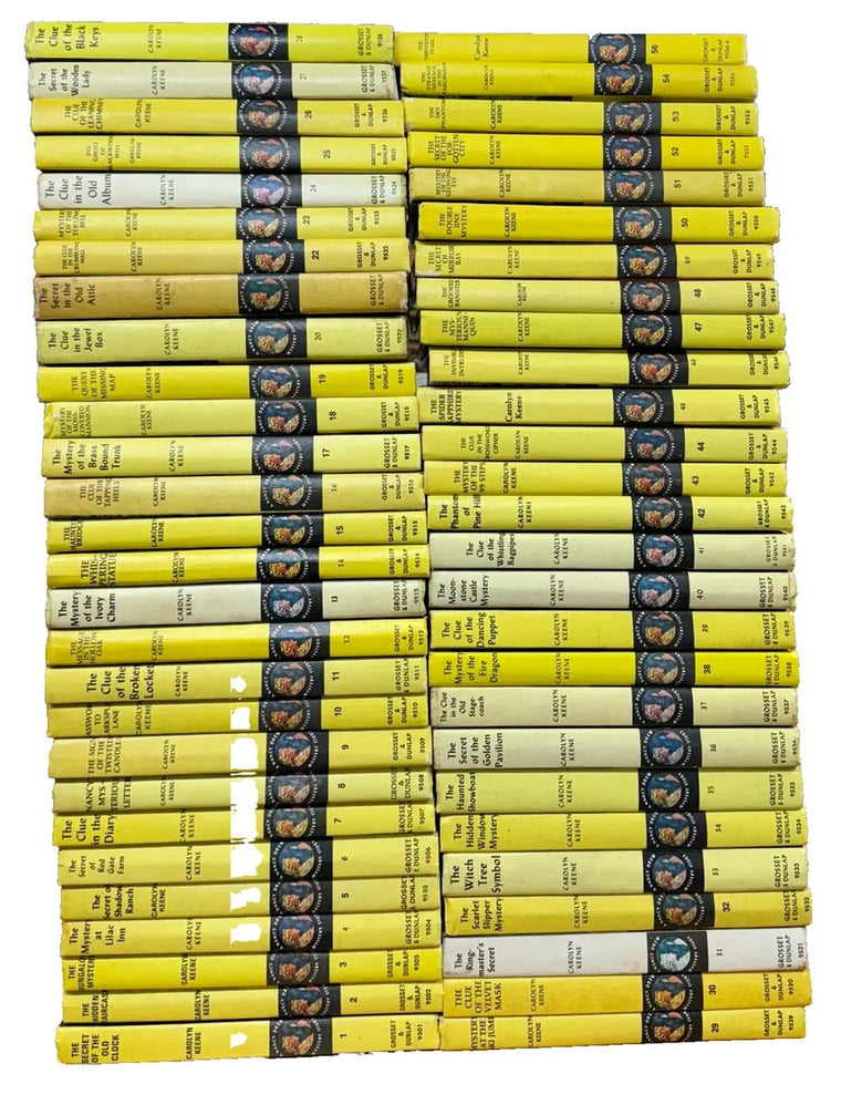 Nancy Drew Complete Series Set 1-56 All Matte Hardcover Edition Mystery Lot - nancy-drew-complete-series-set-1-56-all-matte-hardcover-edition-mystery-lot