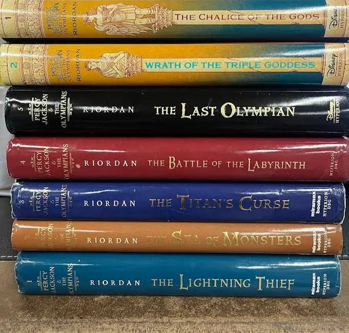 Percy Jackson & The Olympians Hardcover Set + 2 (Chalice Gods,Triple Goddess) - percy-jackson-and-the-olympians-hardcover-set-2-chalice-gods-triple-goddess - percy-jackson-and-the-olympians-hardcover-set-2-chalice-gods-triple-goddess-2