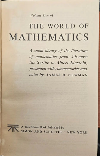 Rare Paperback Box Set - Newman's Four Volume "The World of Mathematics" - rare-paperback-box-set-newman-s-four-volume-the-world-of-mathematics - rare-paperback-box-set-newman-s-four-volume-the-world-of-mathematics-2