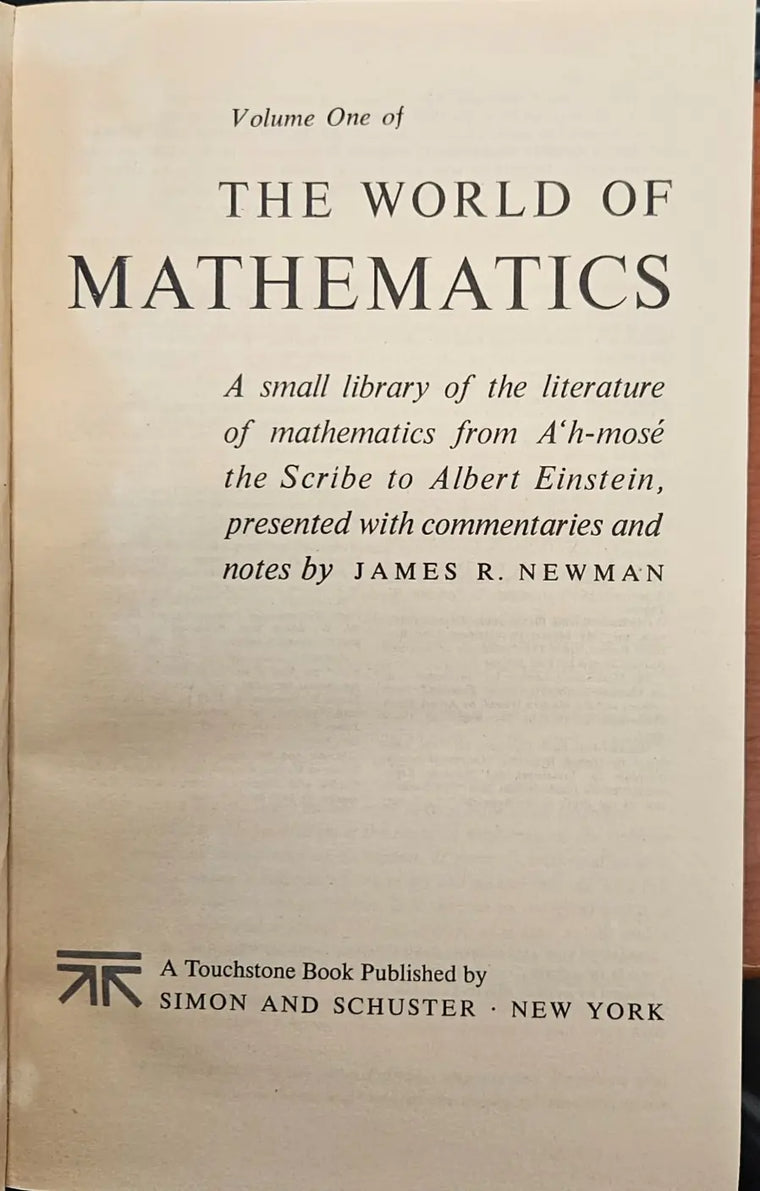 Rare Paperback Box Set - Newman's Four Volume "The World of Mathematics" - rare-paperback-box-set-newman-s-four-volume-the-world-of-mathematics - rare-paperback-box-set-newman-s-four-volume-the-world-of-mathematics-2