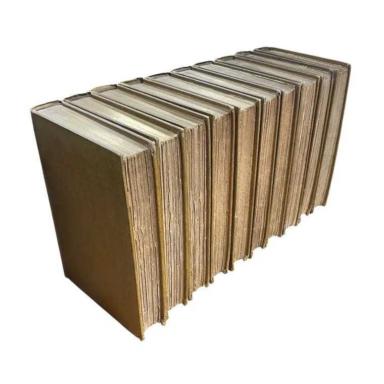 Robert Louis Stevenson Antique 1908 Uniform Edition De Luxe Set of 10 Worn Books - robert-louis-stevenson-antique-1908-uniform-edition-de-luxe-set-of-10-worn-books - robert-louis-stevenson-antique-1908-uniform-edition-de-luxe-set-of-10-worn-books-2