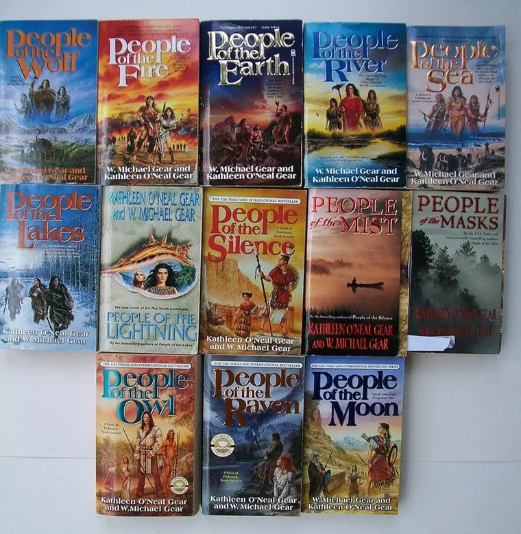 Set of 13 North America's Forgotten Past Series Kathleen O'Neal W. Michael Gear - set-of-13-north-america-s-forgotten-past-series-kathleen-o-neal-w-michael-gear