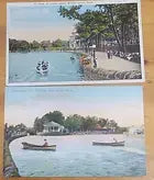 Set of 2 Views of the Lake at Willow Grove Park Postcards Antique and Vintage - set-of-2-views-of-the-lake-at-willow-grove-park-postcards-antique-and-vintage