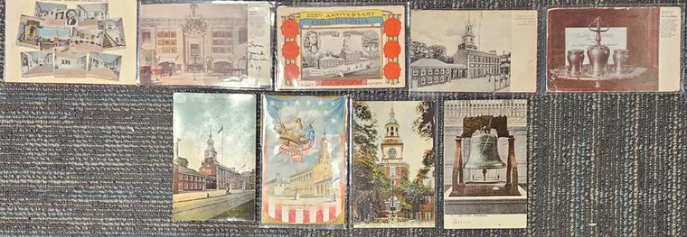 Set of 9 Used Postcards of Independence Hall & Liberty Bell Philadelphia - set-of-9-used-postcards-of-independence-hall-and-liberty-bell-philadelphia