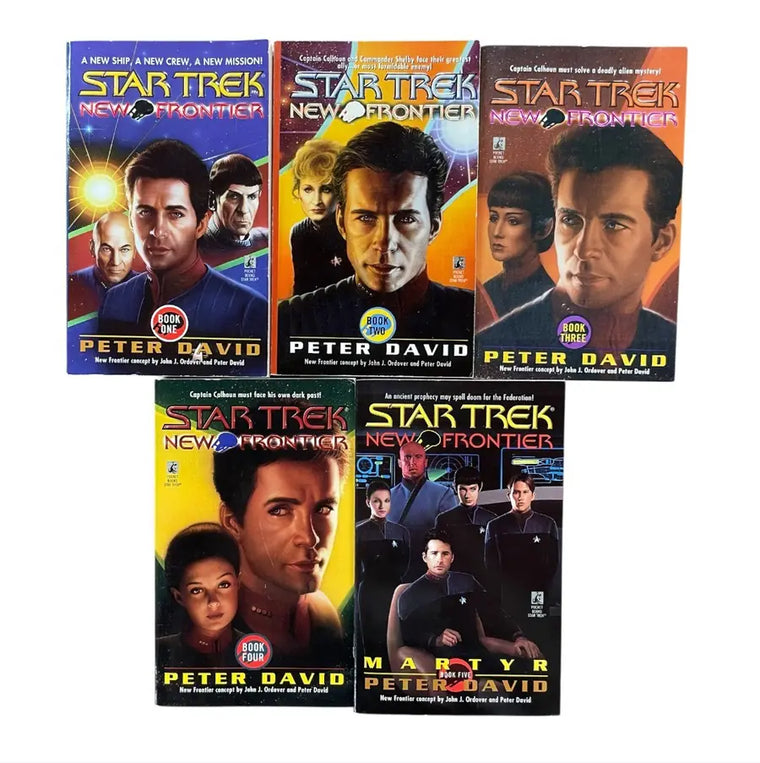 Star Trek New Frontier by Peter David Books #1-5 Set Sci-Fi Pocket Paperback Lot - star-trek-new-frontier-by-peter-david-books-1-5-set-sci-fi-pocket-paperback-lot